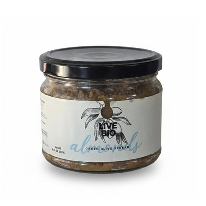 Almond green olive tapenade