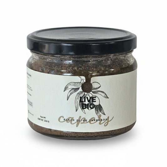 Capers black olive tapenade